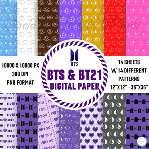 Bts Wrapping Paper Printable